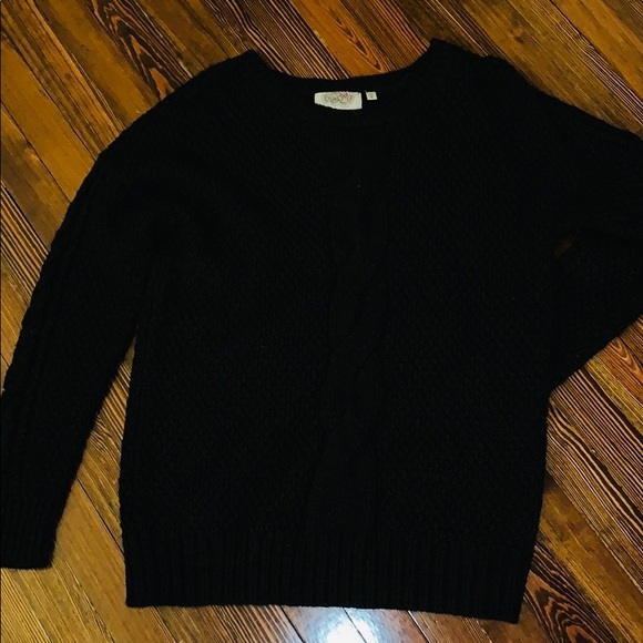 Anthropology Black Knit Sweater - Picture 3 of 3